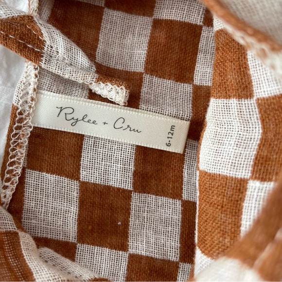 Rylee + Cru gingham dress 6-12m - Picture 2 of 3